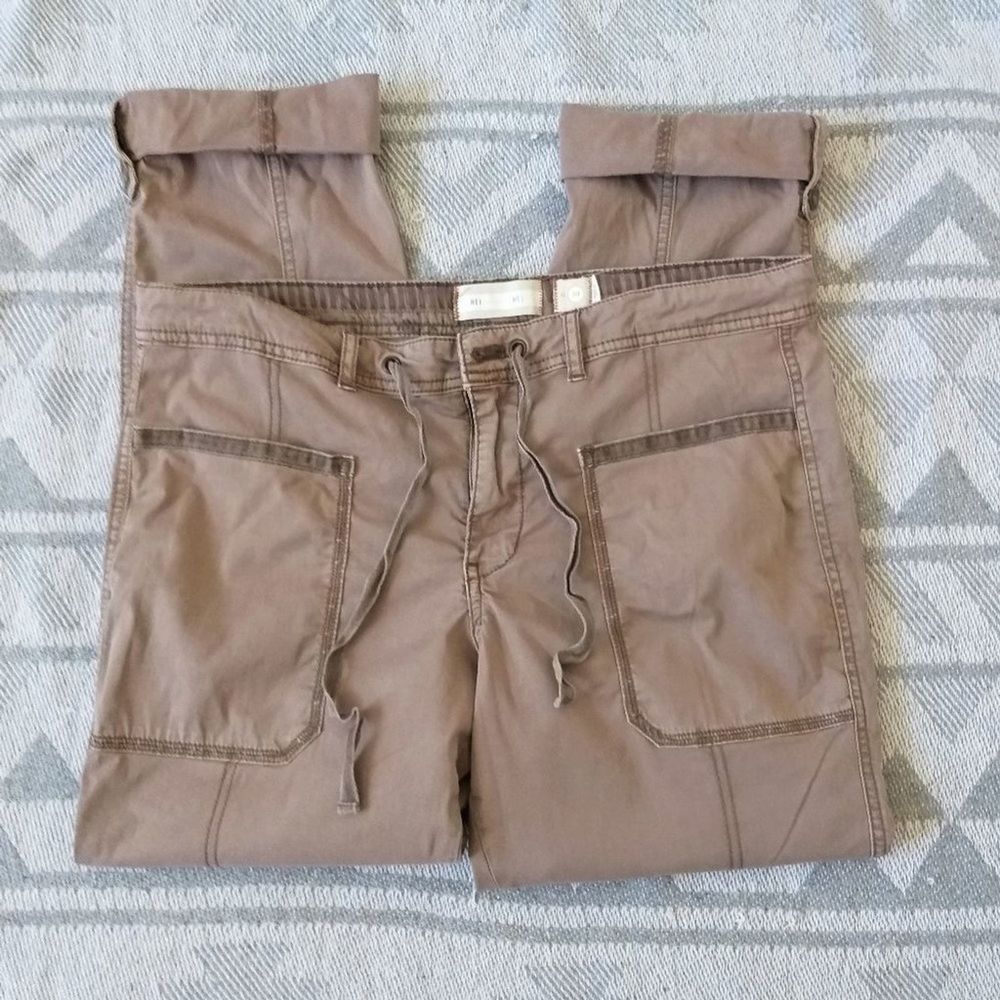 Anthropologie Hei Hei Cargo Roll Up Pants 30